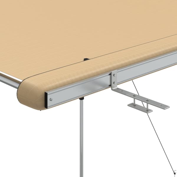 vidaXL Husvagnsmarkis 2x2x2,15 m beige Beige