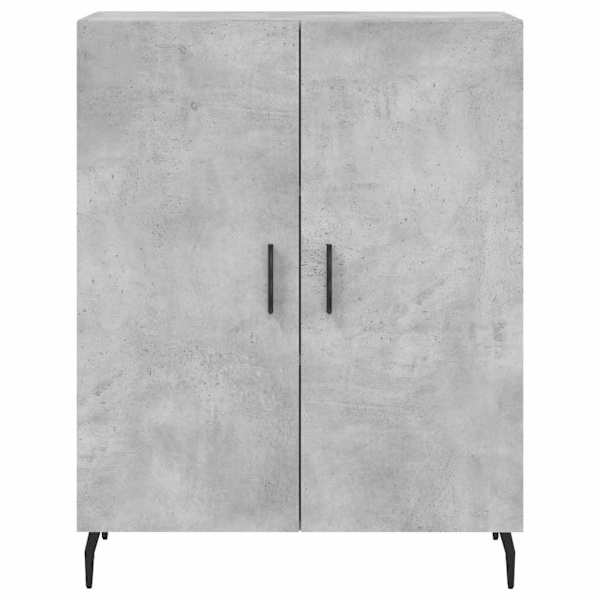 vidaXL Högskåp betonggrå 69,5x34x180 cm konstruerat trä Grå