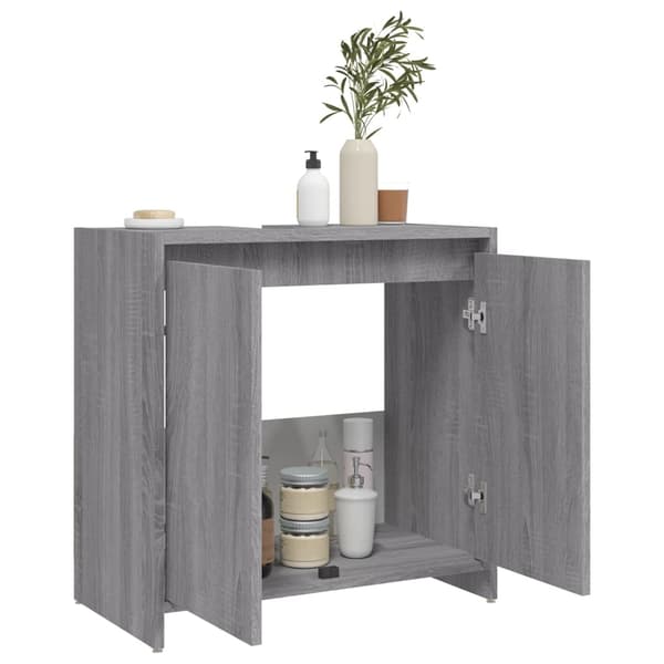 vidaXL Badrumsskåp grå sonoma 60x33x60 cm konstruerat trä Grå