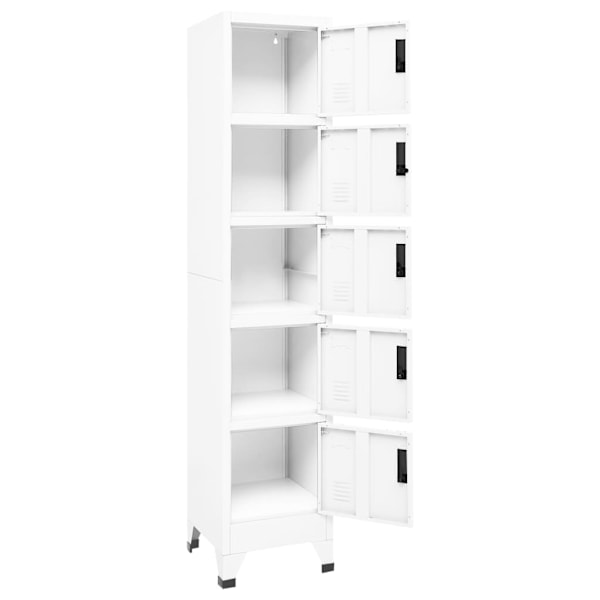 vidaXL Förvaringsskåp vit 38x40x180 cm stål Vit