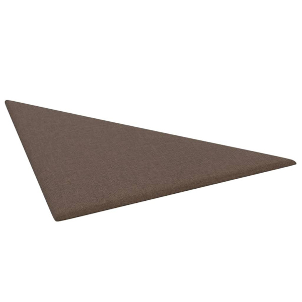 vidaXL Väggpaneler 12 st brun 30x30 cm tyg 0,54 m² Brun
