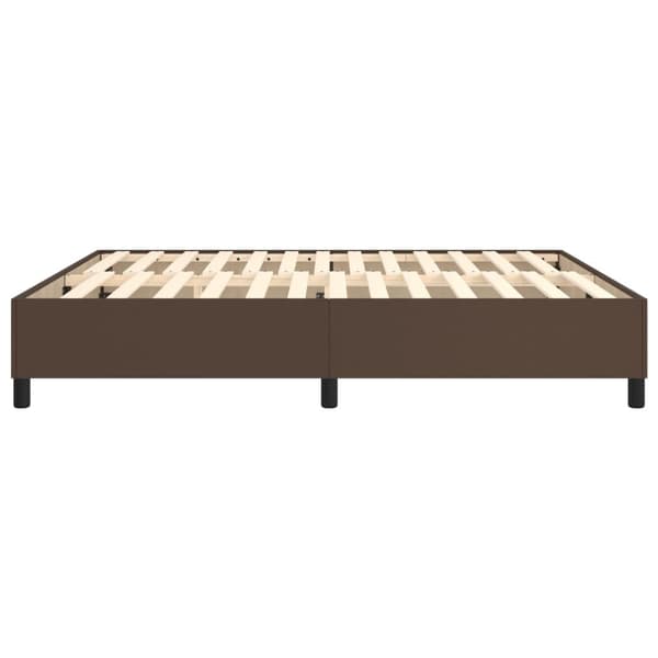 vidaXL Ramsäng brun 160x200 cm konstläder Brun