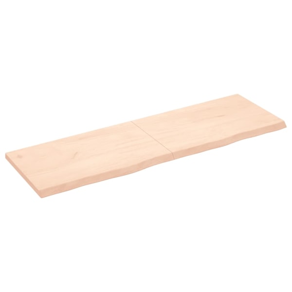 vidaXL Bordsskiva 160x50x(2-4) cm obehandlad massiv ek Brun