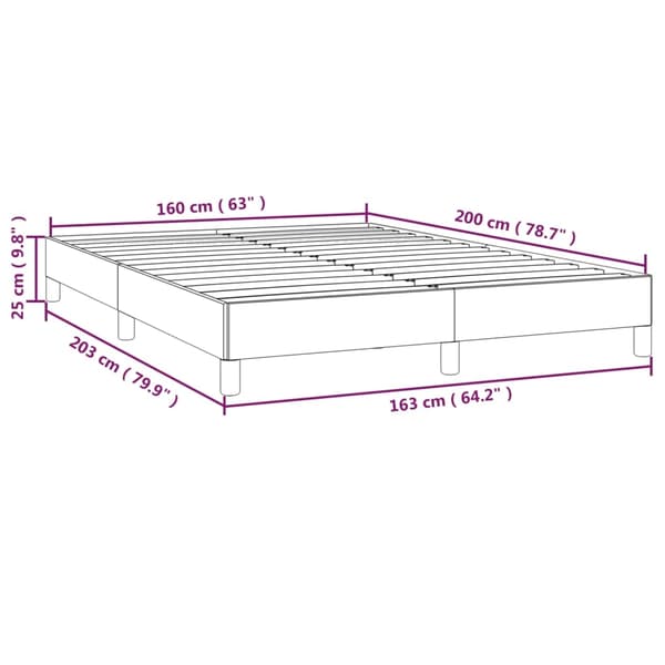 vidaXL Sängram rosa 160x200 cm sammet Rosa