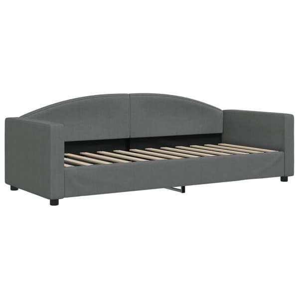 vidaXL Dagbädd utdragbar mörkgrå 80x200 cm tyg Grå