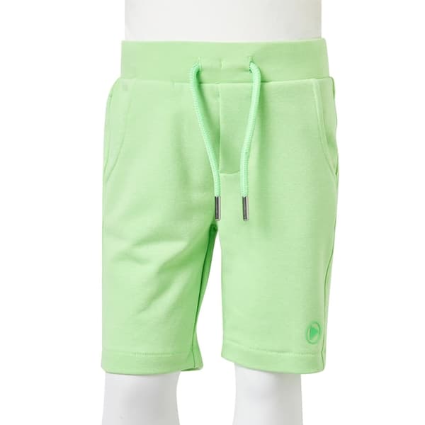 vidaXL Barnshorts fluogrön 128 Grön