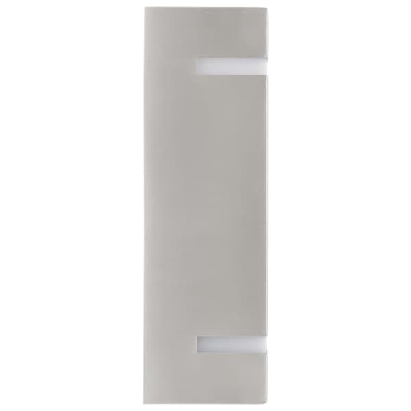 vidaXL Utomhusvägglampa 2 st 35 W silver rektangulär Silver