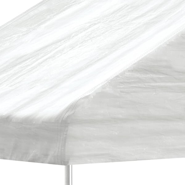 vidaXL Paviljong med tak vit 4,46x2,28x2,69 m polyeten Vit