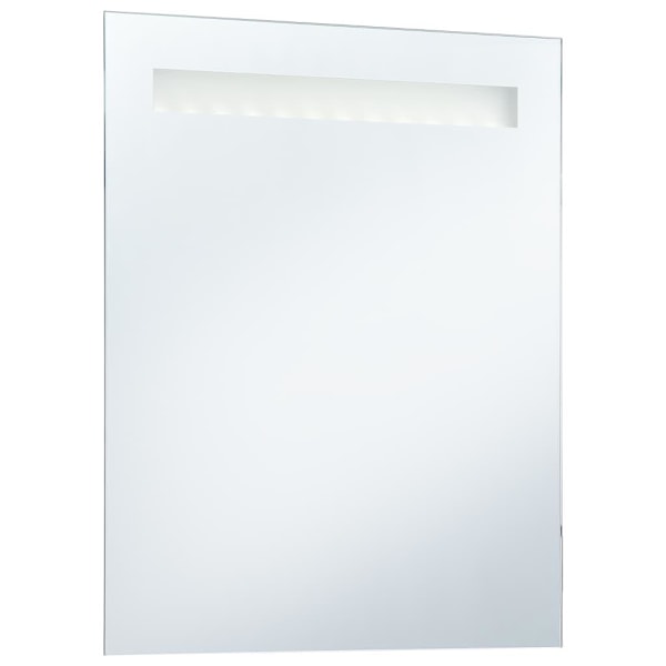 vidaXL Badrumsspegel LED 50x60 cm Silver