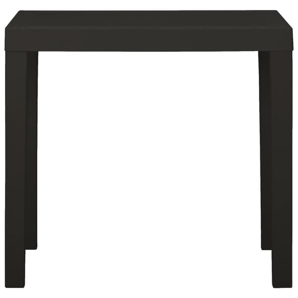 vidaXL Trädgårdsbord antracit 79x65x72 cm plast Antracit