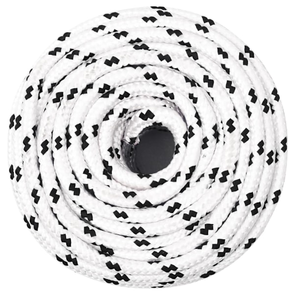vidaXL Rep vit 10 mm 100 m polyester Vit