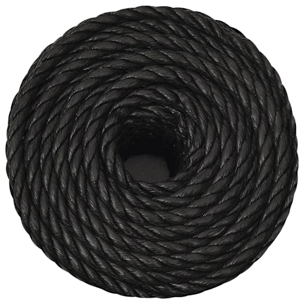vidaXL Rep svart 12 mm 50 m polypropen