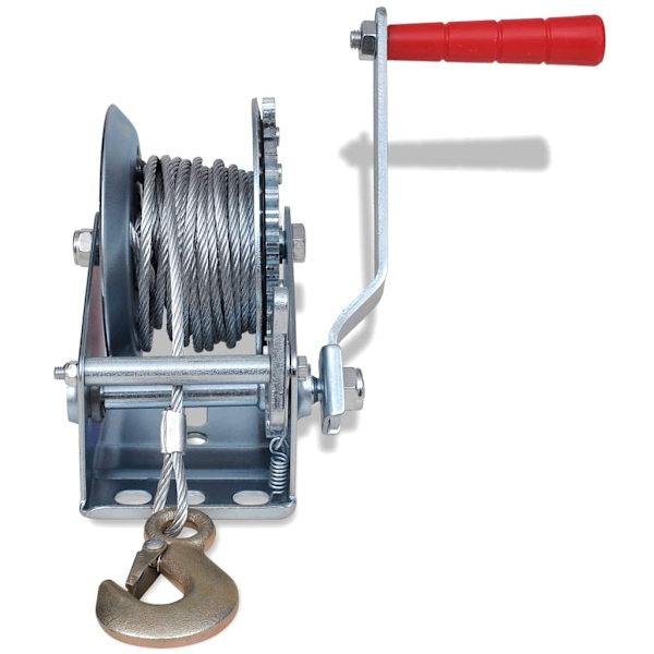 vidaXL Handvinsch 544 kg Silver