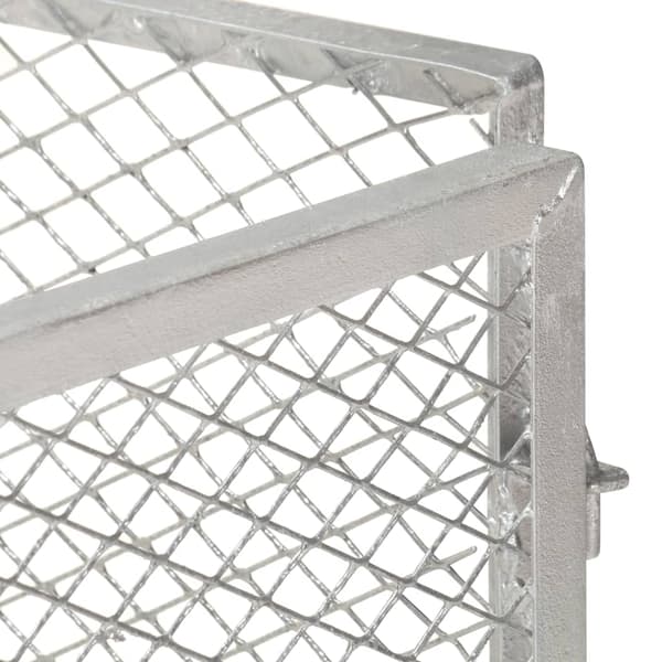 vidaXL Kompost 85x85x70 cm galvaniserat järn Silver