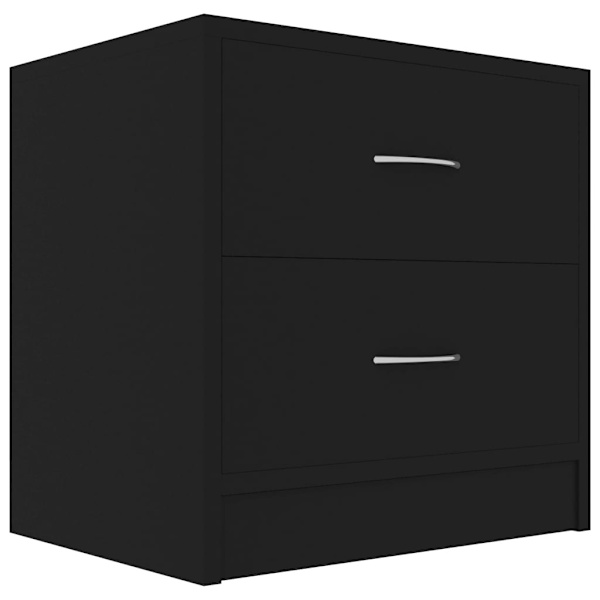 vidaXL Sängbord svart 40x30x40 cm konstruerat trä Svart