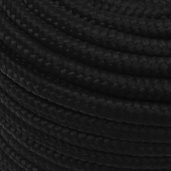 vidaXL Rep svart 12 mm 50 m polyester