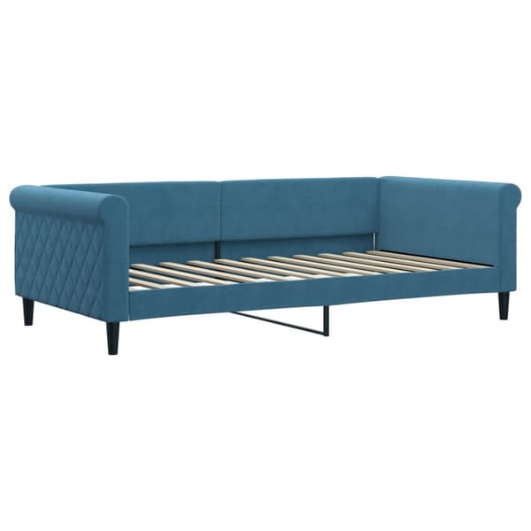 vidaXL Dagbädd blå 100x200 cm sammet Blå