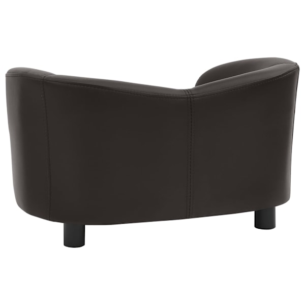 vidaXL Hundsoffa brun 67x41x39 cm konstläder Brun