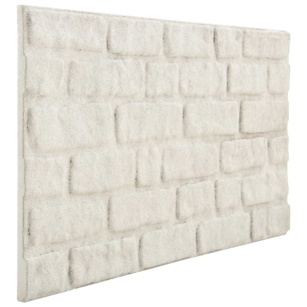 vidaXL Väggpaneler 10 st 100 x 50 cm Vit EPS Skum Vit