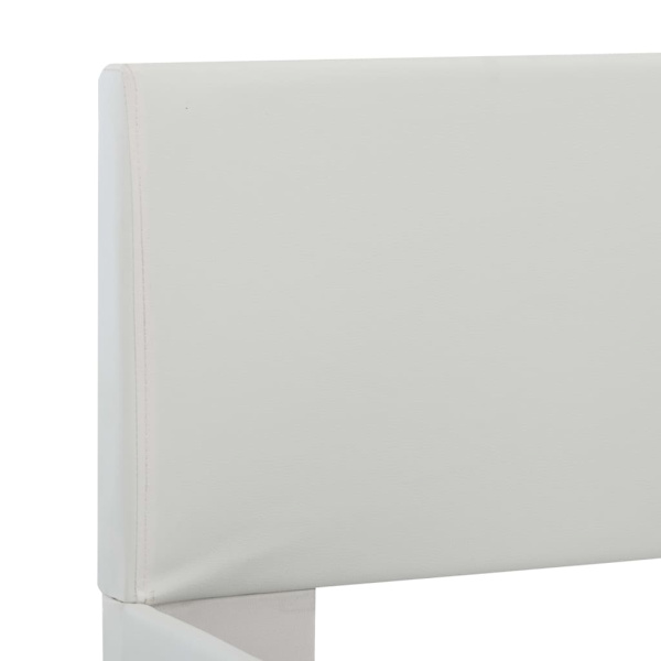 vidaXL Sängram vit konstläder 180x200 cm Vit