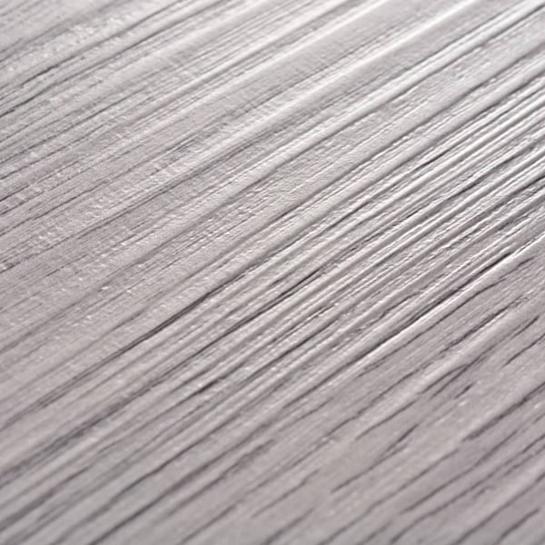 vidaXL Ej självhäftande PVC-golvplankor 5,26 m² 2 mm mörkgrå grå