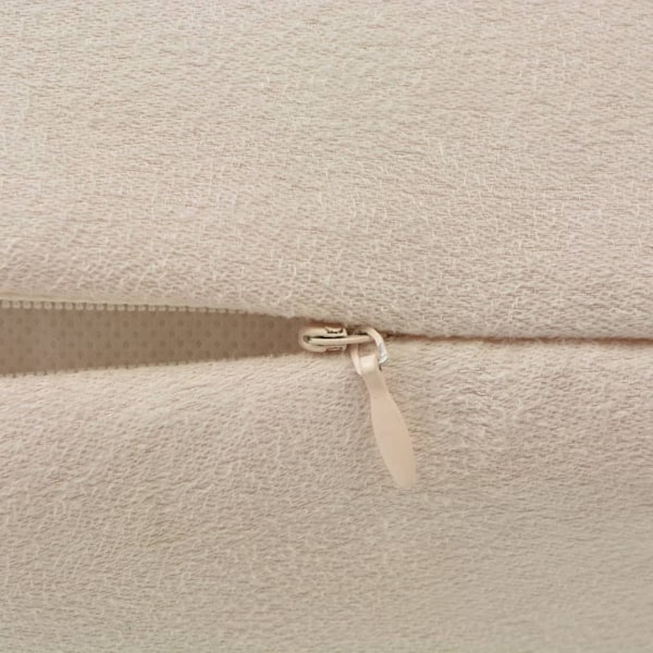 vidaXL Kuddöverdrag 4 st 50x50 cm mockaimitation polyester beige Beige