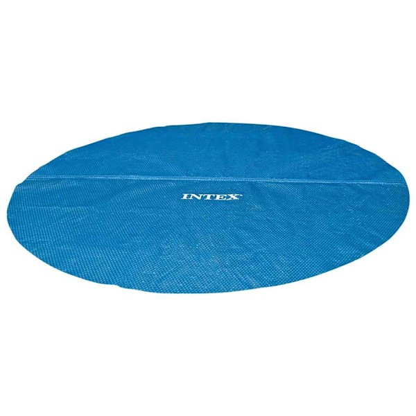INTEX Poolöverdrag solenergi blå 538 cm polyeten Blå