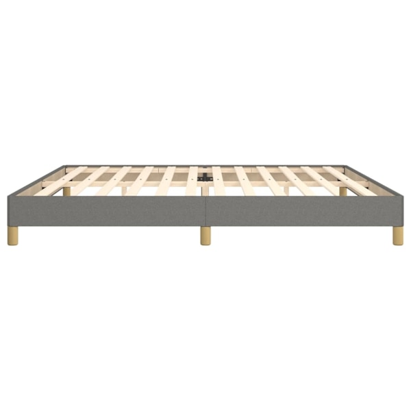 vidaXL Sängram mörkgrå 200x200 cm tyg Grå