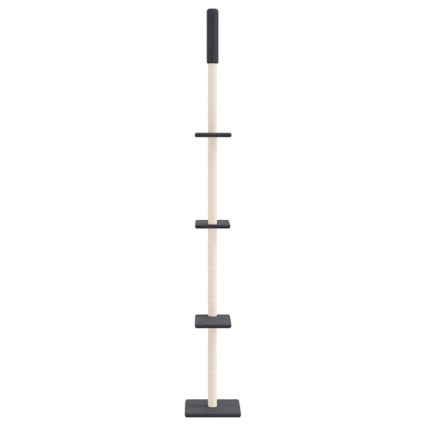 vidaXL Golv-till-tak klösträd mörkgrå 267,5-297,5 cm Grå