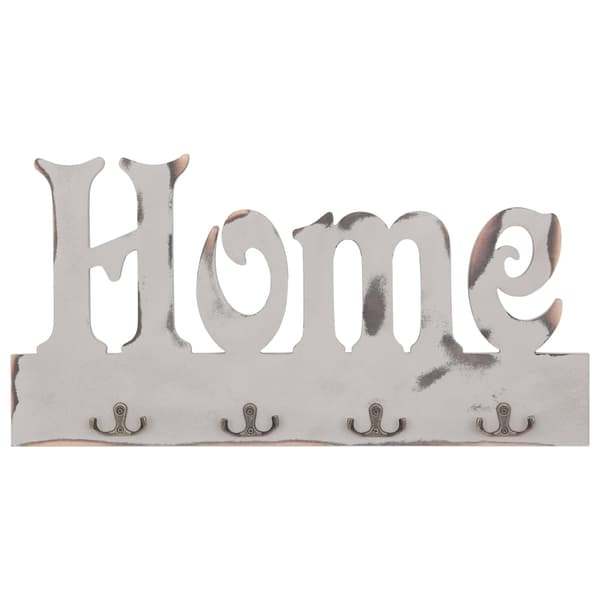 vidaXL Väggkrokar HOME 50x23 cm Vit