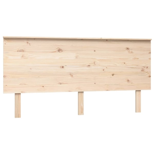 vidaXL Sänggavel 164x6x82,5 cm massiv furu Brun