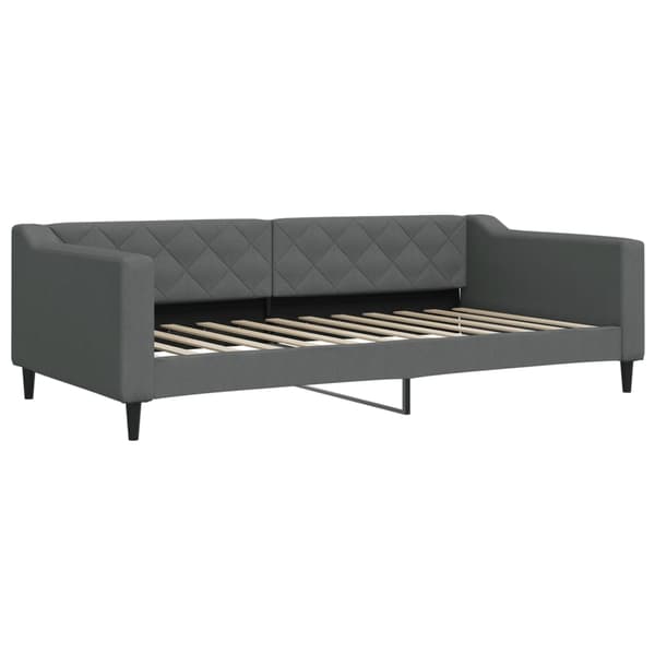 vidaXL Dagbädd utdragbar mörkgrå 100x200 cm tyg Grå