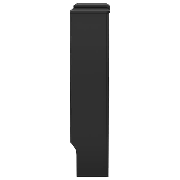 vidaXL Elementskydd MDF svart 205 cm Svart
