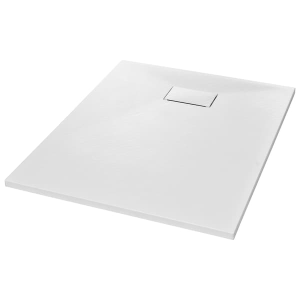 vidaXL Duschkar SMC vit 100x80 cm Vit
