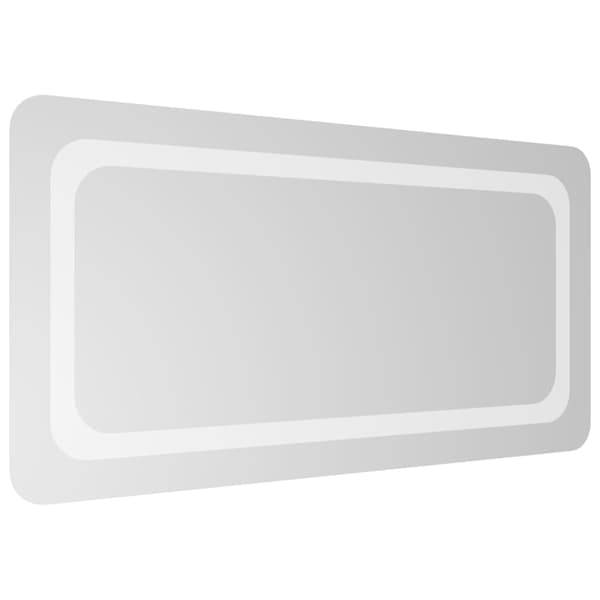 vidaXL Badrumsspegel LED 40x80 cm Transparent