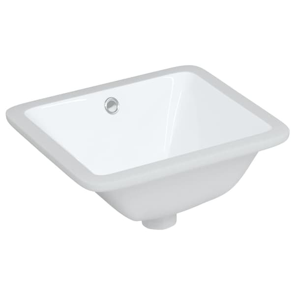 vidaXL Handfat vit 36,5x32x15,5 cm rektangulär keramik Vit