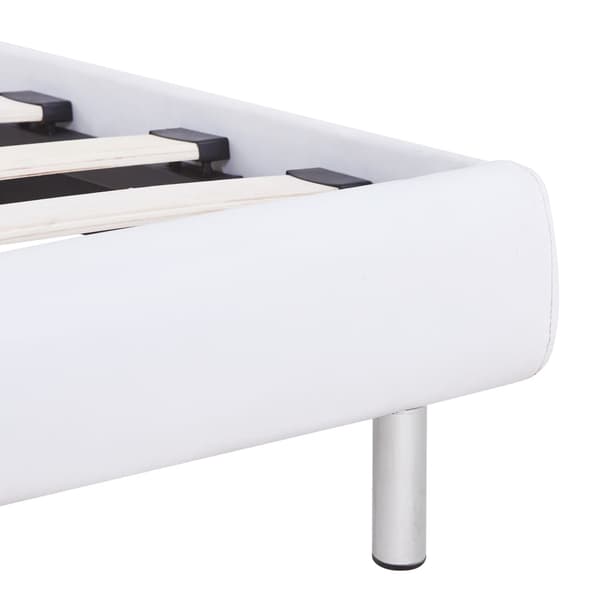 vidaXL Sängram vit konstläder 90x200 cm Vit
