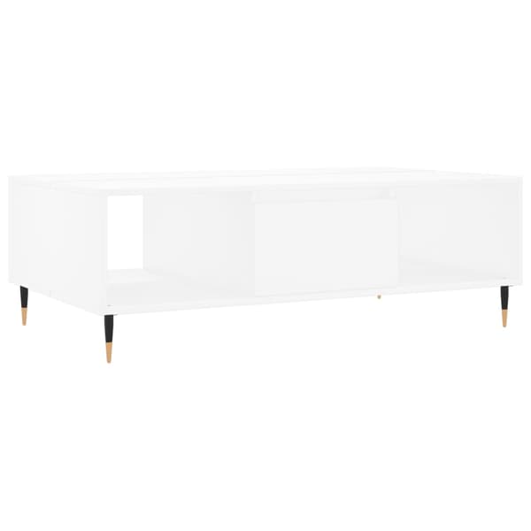 vidaXL Soffbord vit 104x60x35 cm konstruerat trä Vit