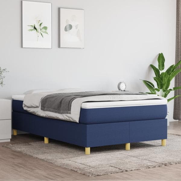 vidaXL Ramsäng blå 120x200 cm tyg Blå