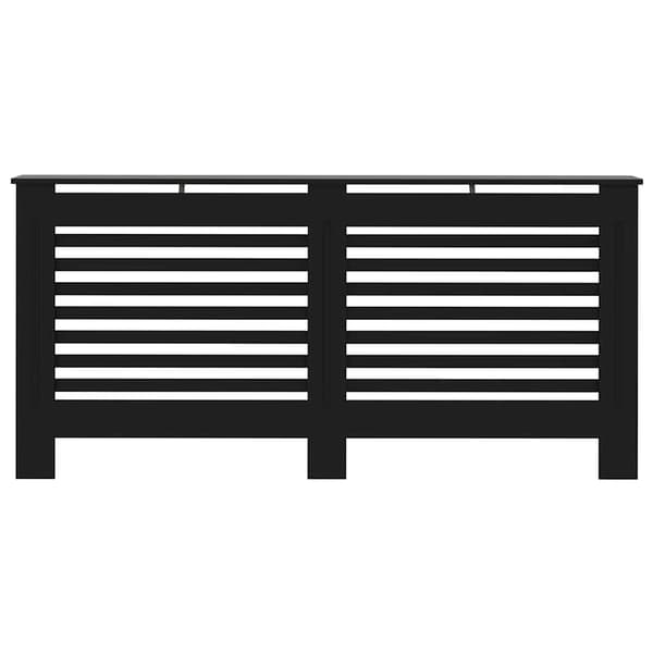 vidaXL Elementskydd svart 172x19x81,5 cm MDF Svart