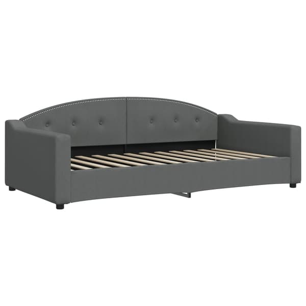vidaXL Dagbädd mörkgrå 100x200 cm tyg Grå