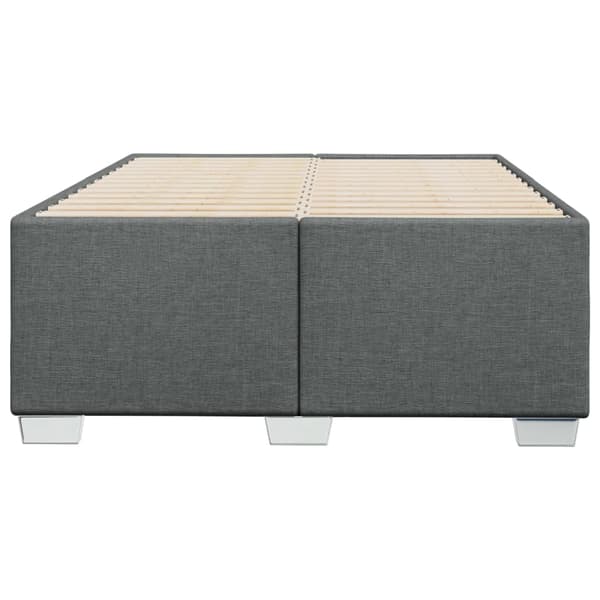 vidaXL Sängram utan madrass mörkgrå 120x200 cm tyg Grå