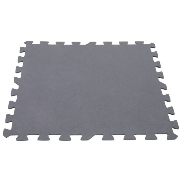 INTEX Golvskydd 8 st 50x50x0,5 cm 1,9 m² grå