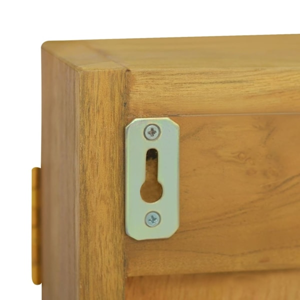 vidaXL Spegelskåp 60x10x40 cm massiv teak Brun