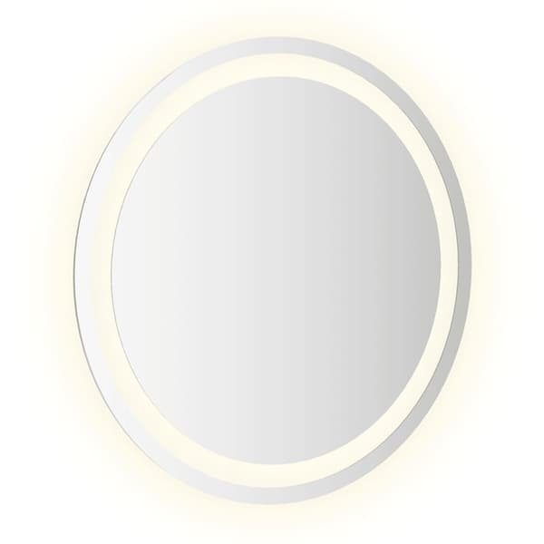 vidaXL Badrumsspegel LED 50 cm rund Transparent
