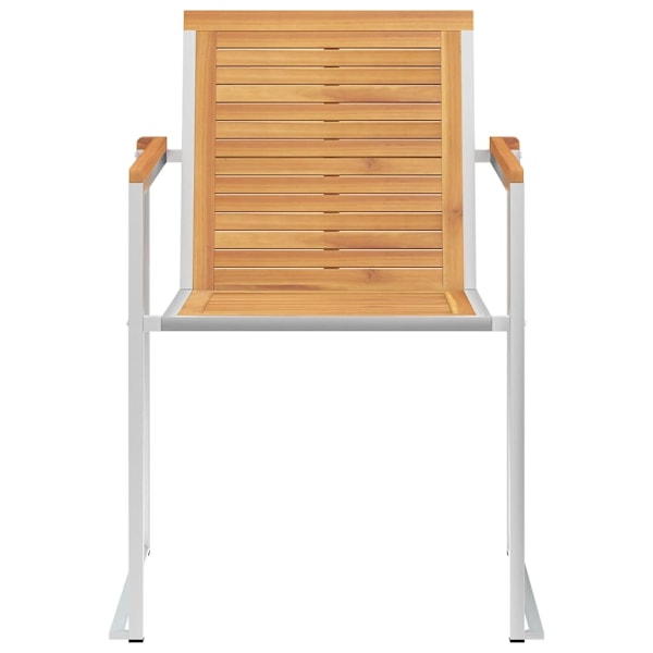 vidaXL Trädgårdsstolar med dynor 4 st massiv teak Grön