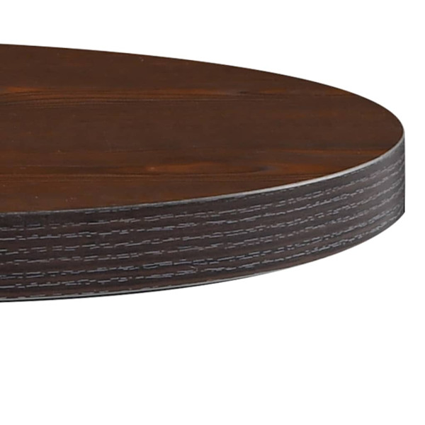 vidaXL Bistrobord mörkbrun 60 cm MDF Brun