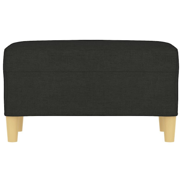vidaXL Bänk svart 70x35x41 cm tyg Svart