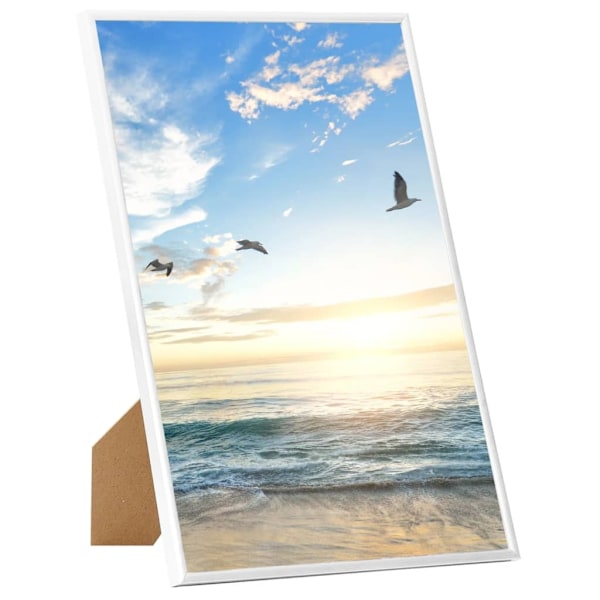 vidaXL Fotoramar 3 st för bord vit 15x21 cm MDF Vit
