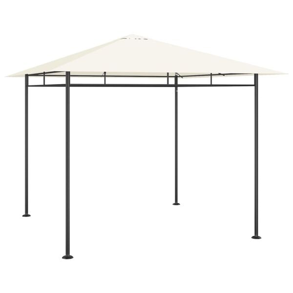 vidaXL Paviljong 3x3x2,7 m gräddvit 180 g/m² Creme